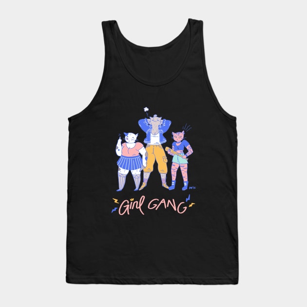 Girl Gang Tank Top by seaeyedraw